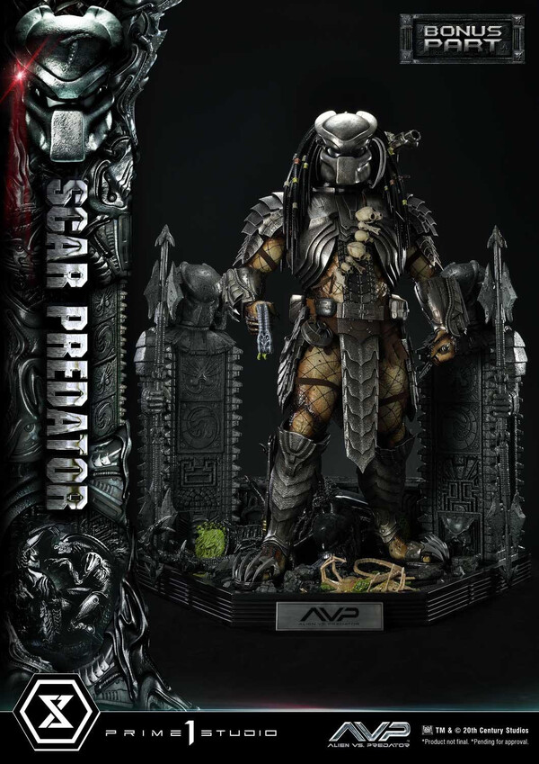 Alien Warrior, Face Hugger, Scar Predator (DX Bonus), Alien Vs Predator, Prime 1 Studio, Pre-Painted, 1/3, 4580708048444